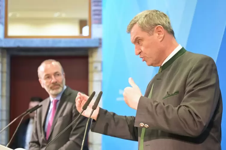 Söder und bayerisches Kabinett in Brüssel