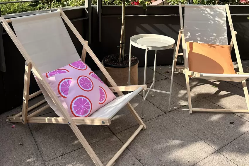 An sommerliche Sitzgelegenheiten wurde ebenfalls gedacht.