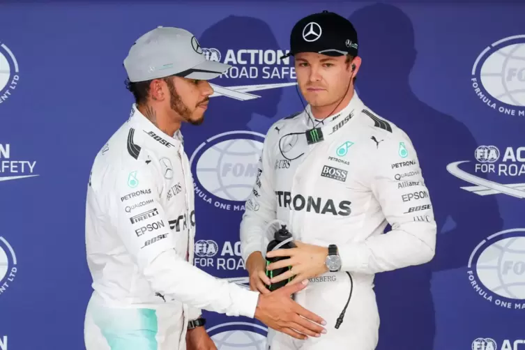 Nico Rosberg und Lewis Hamilton