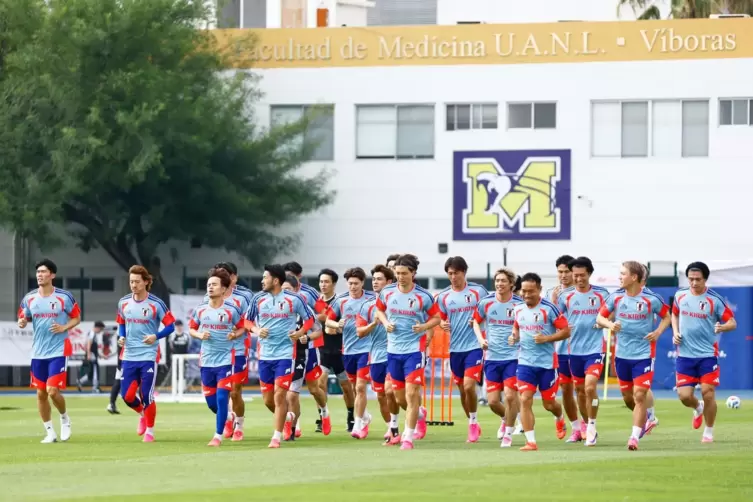 Fußball WM - Trainig Japan