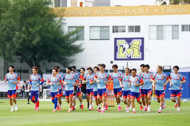 Fußball WM - Trainig Japan