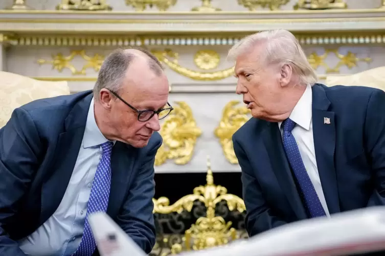 US-Pr&auml;sident Trump und Bundeskanzler Merz
