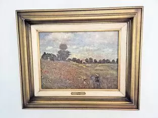 11254634_10_1 Sehr schöne Kunstreproduktion von C.Monet (1840-1926) mit dem Titel »Mohnfeld« Größe insgesamt 60 cm x 50 cm. Verkaufspreis 210,