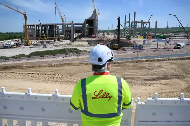 Baustelle Pharmastandort Alzey von Eli Lilly