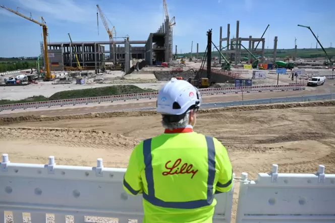 Baustelle Pharmastandort Alzey von Eli Lilly
