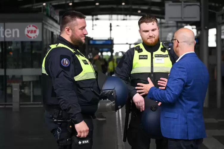 Pressetermin mit DB Sicherheit