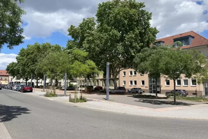 St.-Guido-Stifts-Platz: Entsiegelung vor den Bäumen geplant.