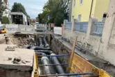 Werden schon verlegt: Fernwärmeleitungen, wie hier in der Zeppelinstraße. 