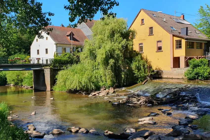 Gisela Schug hat vom Glan-Blies-Weg einen Abstecher zur Erdesbacher Mühle gemacht.