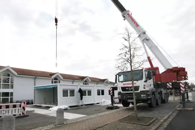Grundschule im Vogelgesang: schon 2015 um Container erweitert.