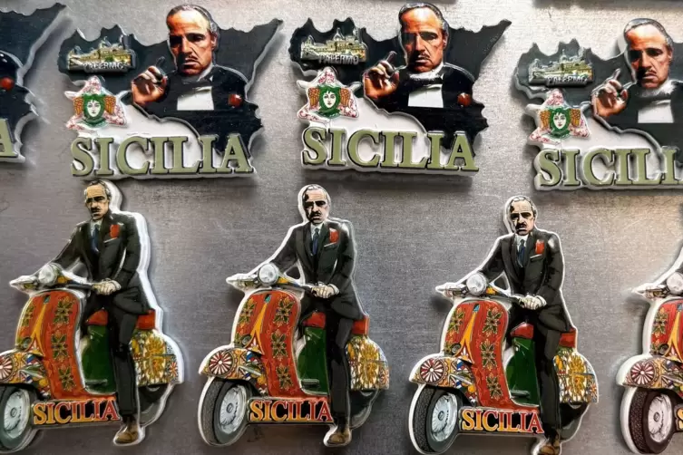 Mafia-Souvenirs auf Sizilien