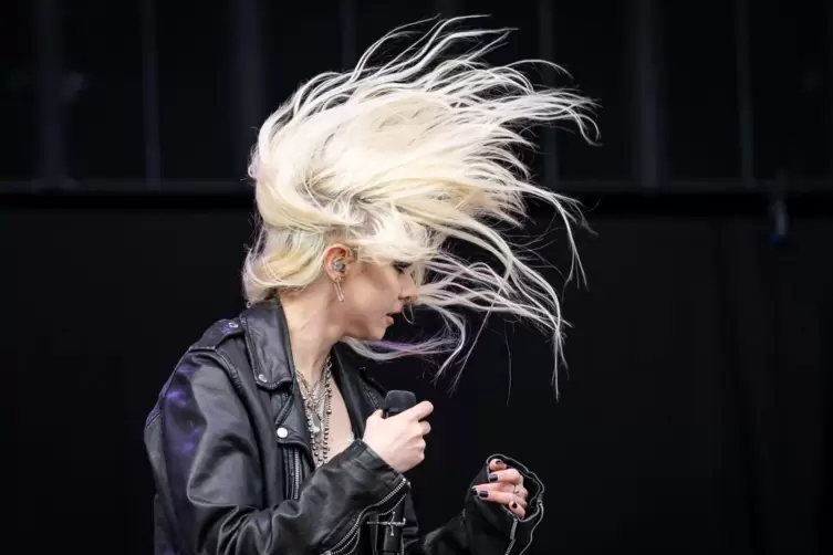 Taylor Momsen, S&auml;ngerin der US-amerikanischen Rockband The Pretty Reckless. 