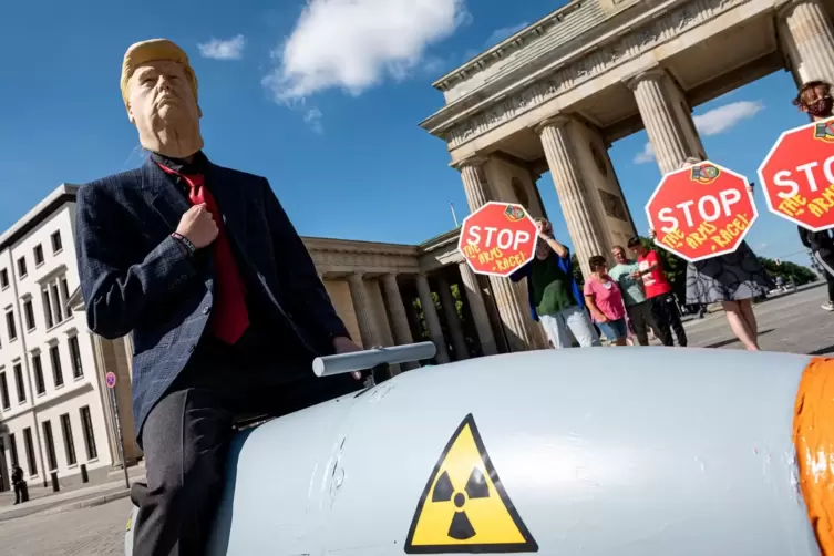 Demonstration gegen Atomwaffen