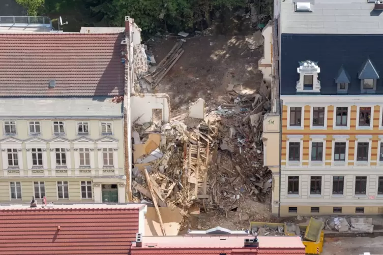 Nach dem Hauseinsturz in Görlitz