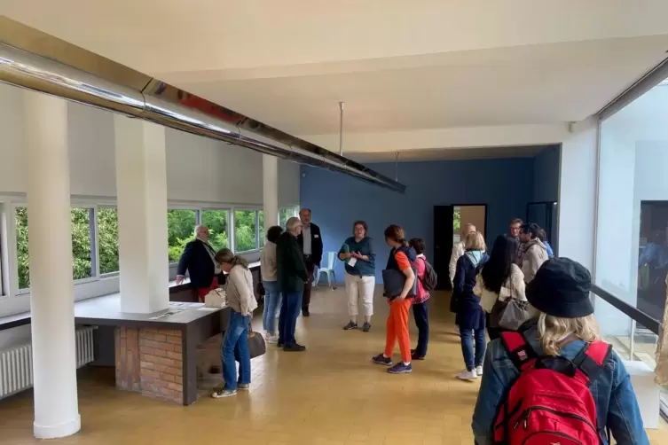 Die Delagtion besuchte die Villa Savoye. 