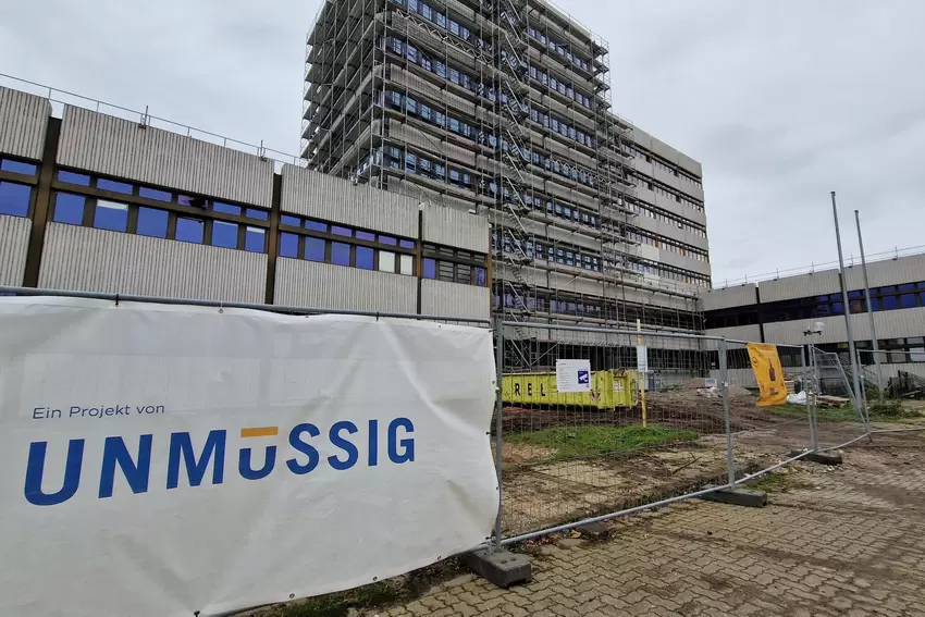 Baustelle für die »Ludwigstürme«.