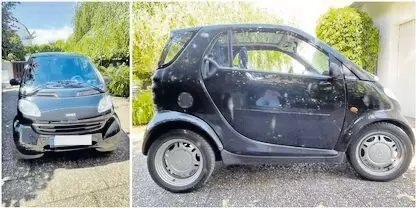 11255302_10_1 Sondermodell »blackbeat«, schwarz, Stoff blau. TÜV 04/2027. Scheckheft gepflegt, Garagenwagen, alterstypische Abnutzung. Abgasan