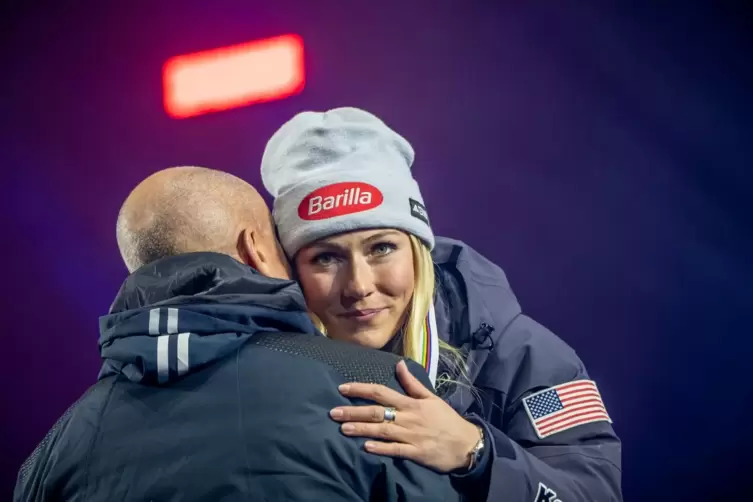 Mikaela Shiffrin und Johan Eliasch