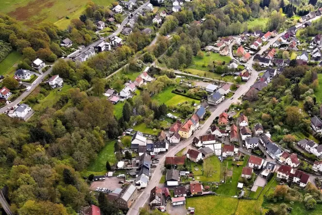Ruthweiler aus der Luft.