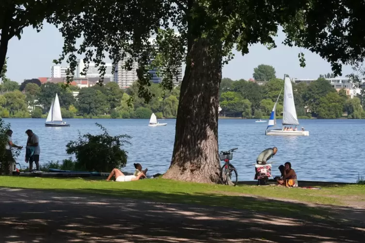 Sommerwetter in Hamburg