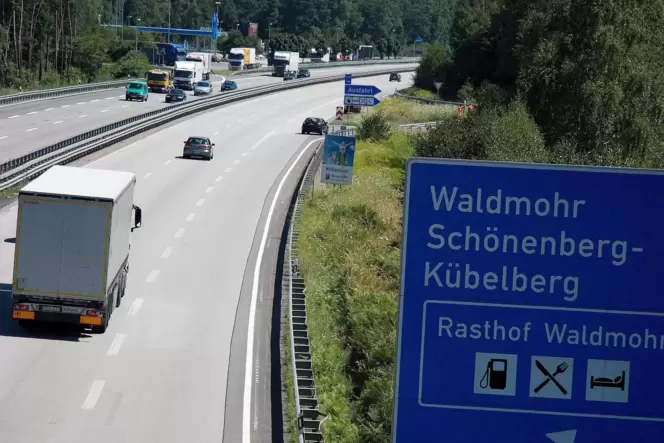 Auf der A6 muss man sich am Donnerstag den halben Tag lang auf Staus einstellen.
