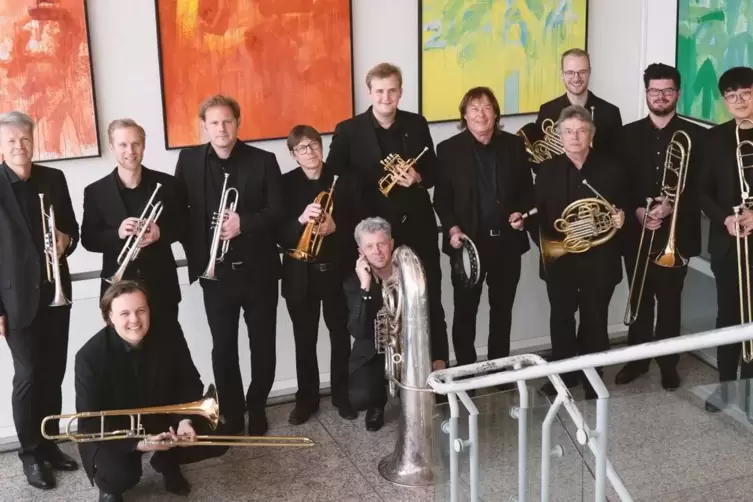 Spielt in Wachenheim, Kaiserslautern udn Neustadt: das Blechbl&auml;serensemble der Staatsphilharmonie. 