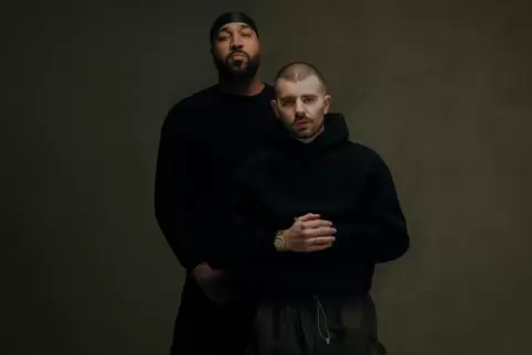 Enge Freunde und Kollegen: Karim Joel Martin alias OG Keemo (links) und Dominic Salvatore D’Amato alias Funkvater Frank. 