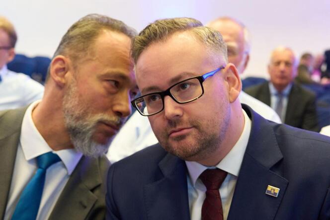 Jan Bollinger (links) und Sebastian Münzenmaier sind Konkurrenten in der AfD.