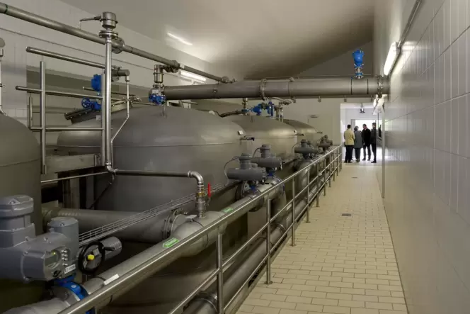 Das Wasserwerk Weingarten ist mit einem Notstromaggregat ausgestattet.