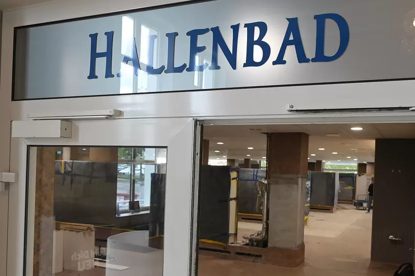 Auf das Hallenbad müssen die Plub-Gäste bis Anfang September verzichten.