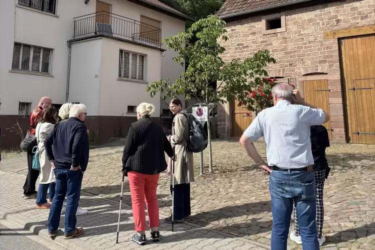 Die Gemeinde hat den Kiehhof in Kottweiler-Schwanden vor ein paar Jahren gekauft und das alte Sandsteingeb&auml;ude (rechts im Bild) 