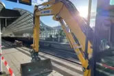 Bagger statt Pendler: Der Bahnhof Ludwigshafen-Mitte wird bis Sonntag nicht bedient. 