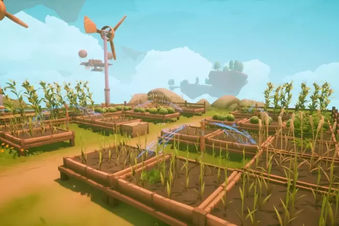 Screenshot aus dem Spiel »Solarpunk«
