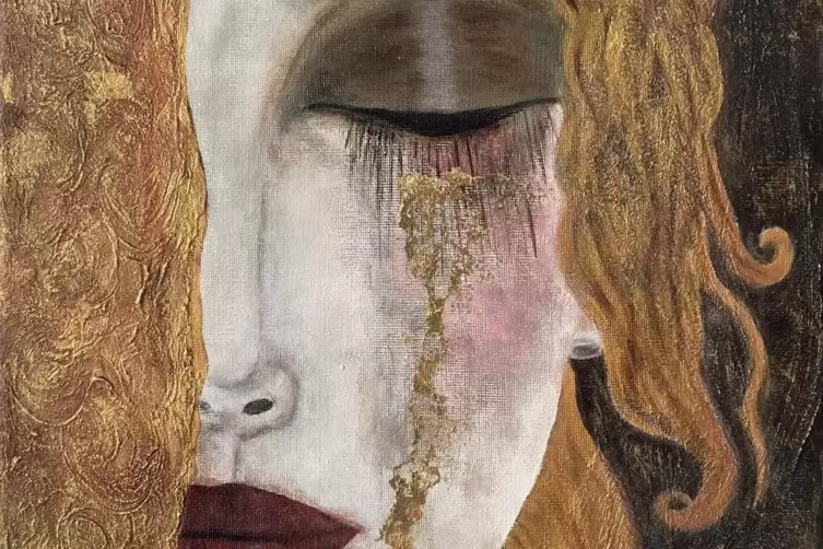 Bei der Kunschdraum-Ausstellung in Rodalben f&auml;llt die Malerei von Masoumeh Dizaji auf. 