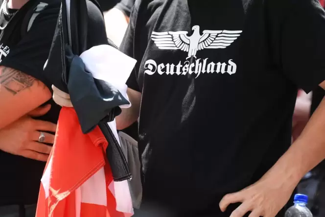 Demonstration von Rechtsextremisten
