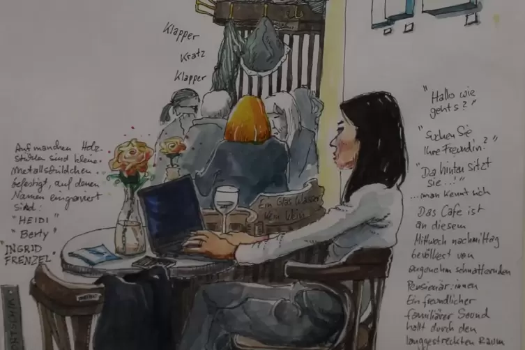 Susanne K&ouml;hler: Werk der Serie &bdquo;Comic Risotto&ldquo; (Ausschnitt).