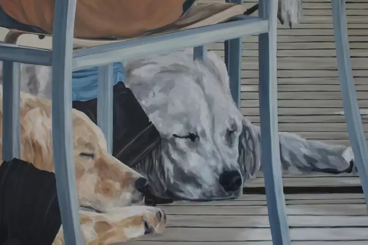 Werk von Christian Paulsen mit dem Titel Fr&uuml;hst&uuml;ck (Aussschnitt).