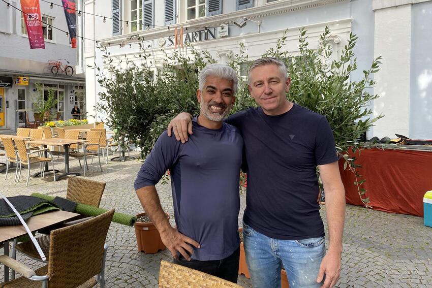 Die neuen Pächter des St. Martin und Simpel: Mehmet Dalgali und sein Kompagnon Raif Skrijelj.