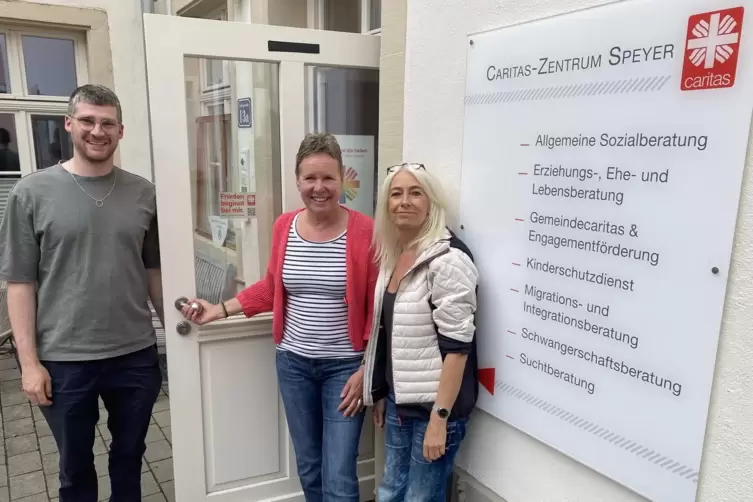 Die Suchttherapeuten vom Caritas-Zentrum Speyer (von links): Dominik Christmann, Renate Rauch, Andrea Rouget.