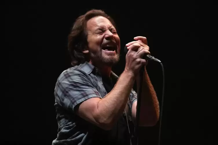 Emotional: Pearl-Jam-Frontmann Eddie Vedder. 