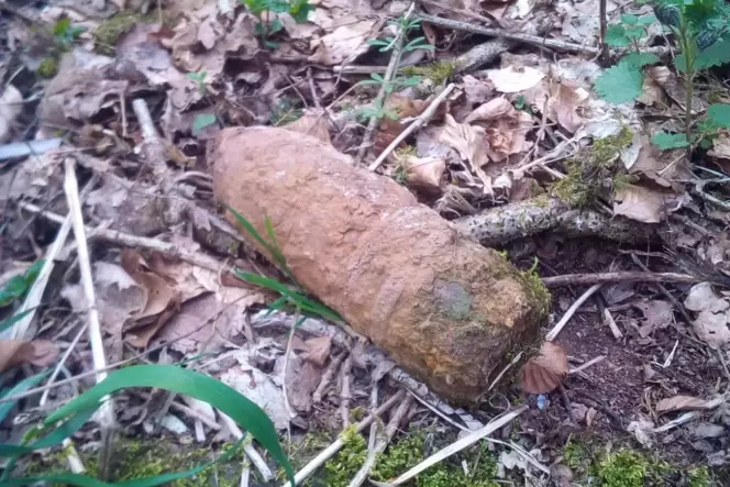 Vor ein paar Jahren wurde diese Granate auf dem Naturerlebnispfad im Kreis Südwestpfalz gefunden.