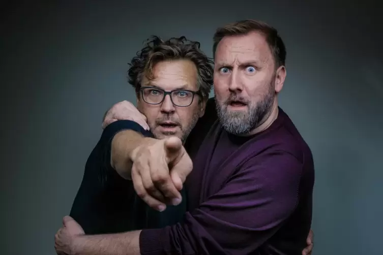 Gemeinsam mit dem Autor Kai Schwind erzählt Andreas Fröhlich (links) in seinem „Bobcast“ Geschichten hinter den Geschichten um J