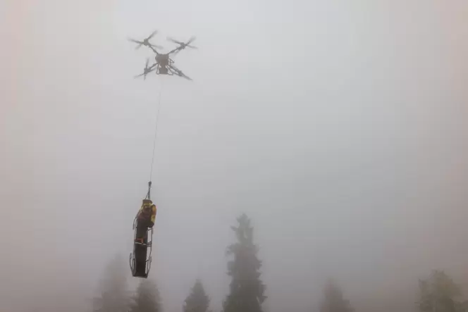 Vorstellung einer neuen Bergwacht-Lastendrohne
