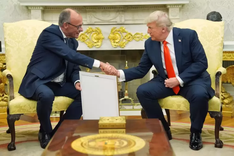 US-Präsident Trump empfängt Bundeskanzler Merz