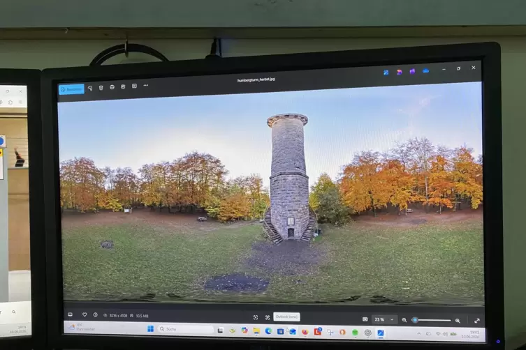 360-Grad-Fotografie von Christof A. Martin, hier der Kaiserslauterer Humbergturm. 