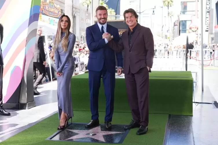 Stern auf dem Hollywood Walk of Fame f&uuml;r David Beckham