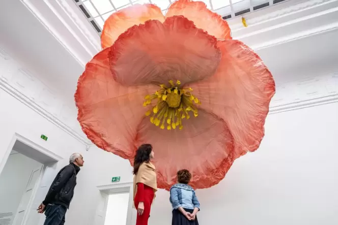 XXL-Feier eines Zweisamkeitsereignisses: Petrit Halilajs und Álvaro Urbanos Werk »16th of March 2019 (Poppy)« ist wie eine Glock