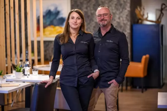 Claire (32) und Michaël Garni (47) in ihrem Restaurant »Mets Envies« in Saint-Avold.