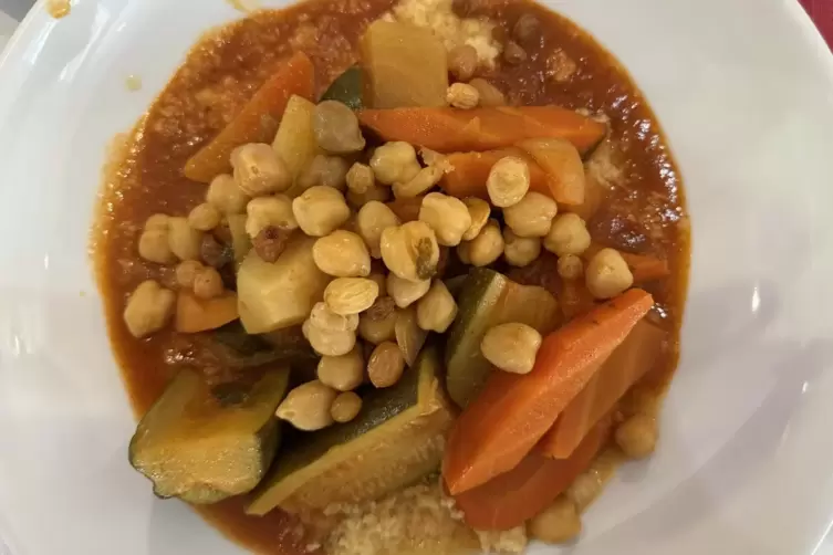 Macht satt, aber der Pfiff fehlt: Couscous mit Gem&uuml;se im &bdquo;La M&eacute;dina&ldquo; in Forbach.