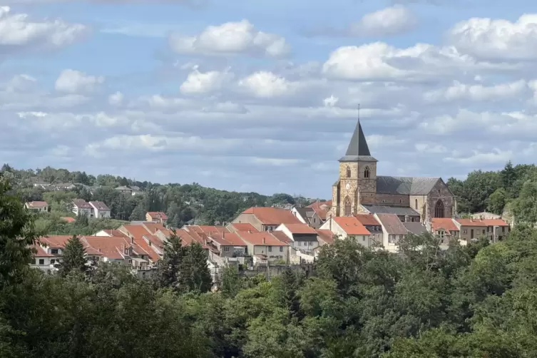 Die mittelalterliche Kern von Humerich, wie Oberhomburg auf Lothringisch hei&szlig;t.